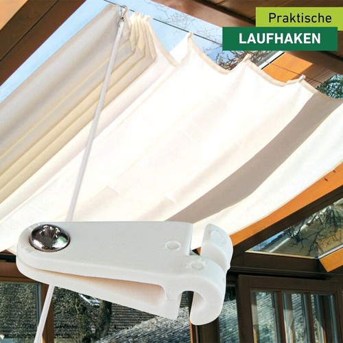 Laufhaken stück weiß - laufhaken,