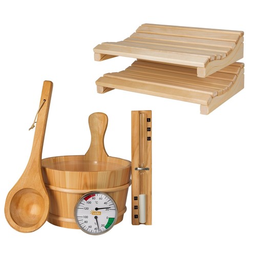 Sauna zubehör set holz - sauna,