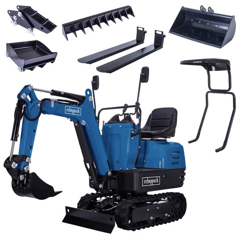 Scheppach benzin mini bagger - scheppach, mini-bagger