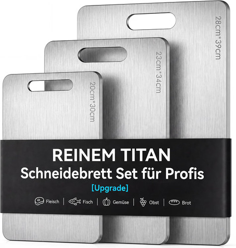 Schneidebrett set edelstahl - schneidebrett,